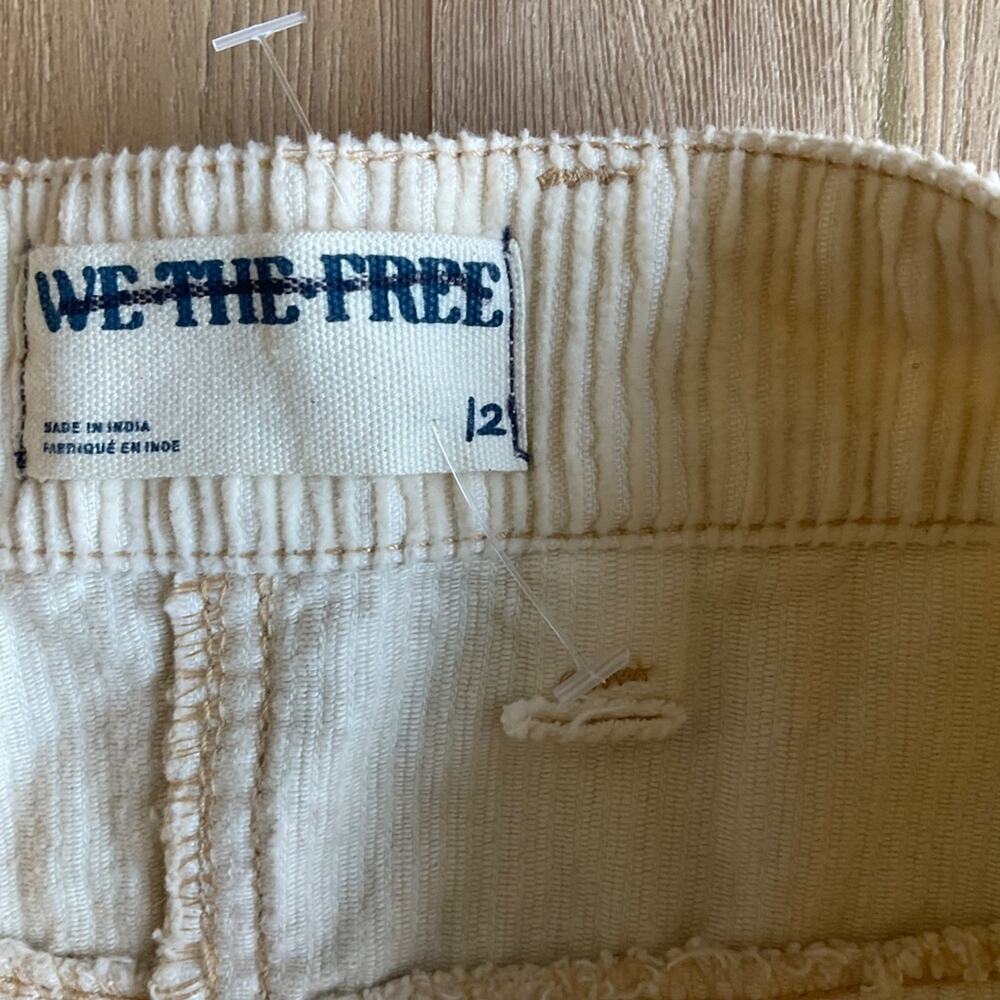 WE THE FREE COME AS YOU ARE CORDUROY MAXI SKIRT SIZE 12 MSRP $128.00 NWOT cream - Picture 8 of 15